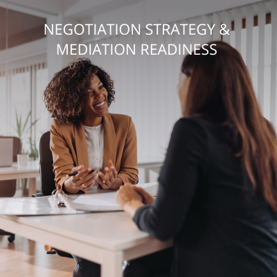 2 negotiation strategy and mediation readiness